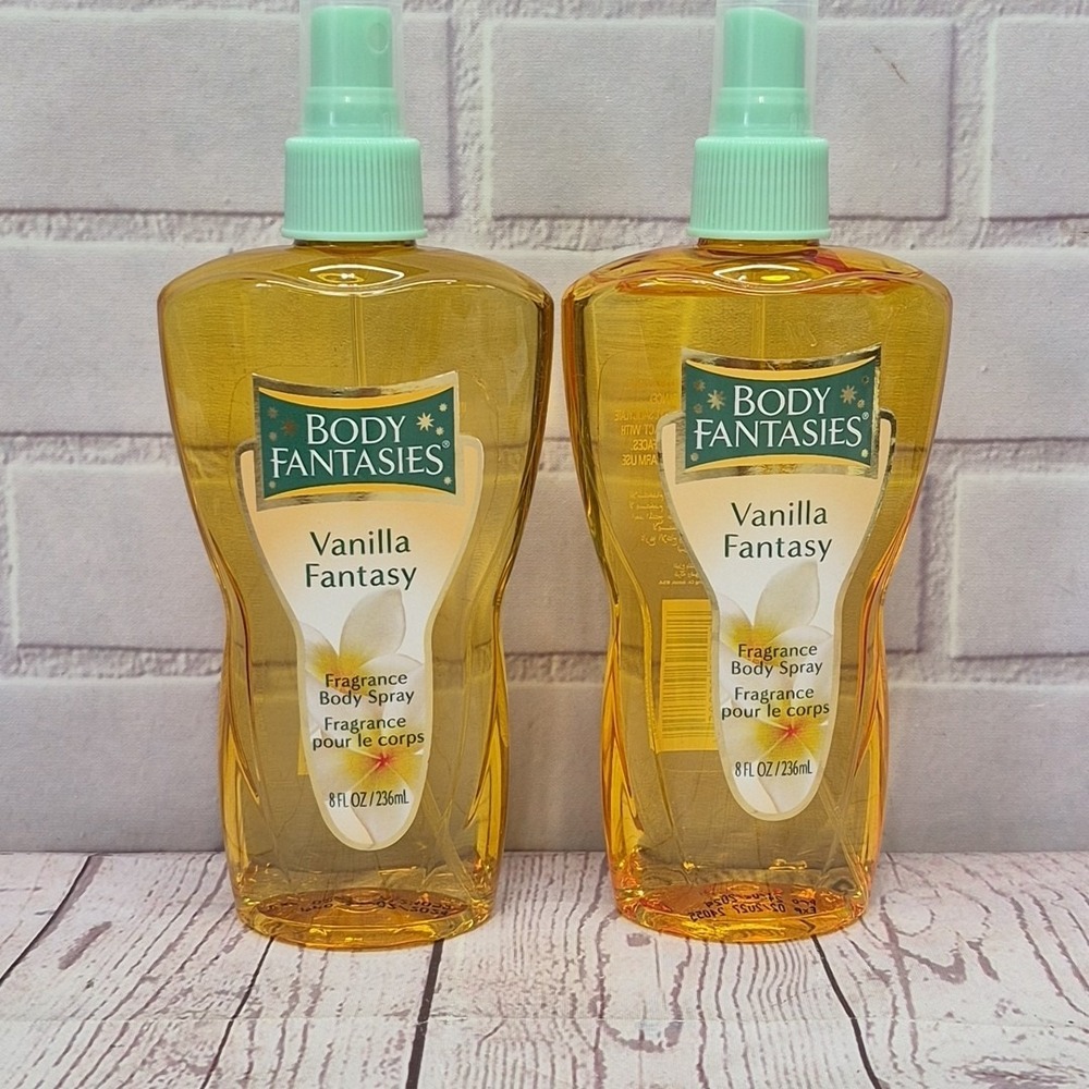 Parfums de Coeur Body Fantasies Vanilla Fantasy Fragrance Body Spray 8oz~2 Pack